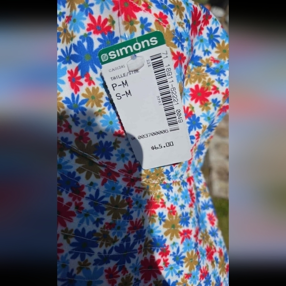 Colorful Floral Hat - Picture 2 of 3